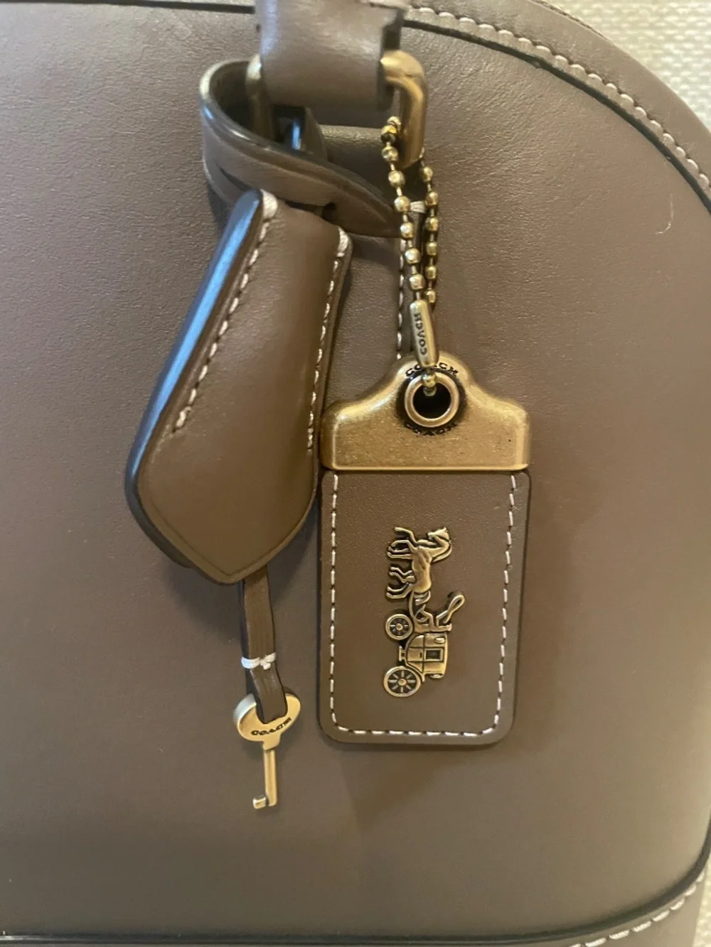 Coach Revel in Stone Leather NWT - Picture 3 of 13